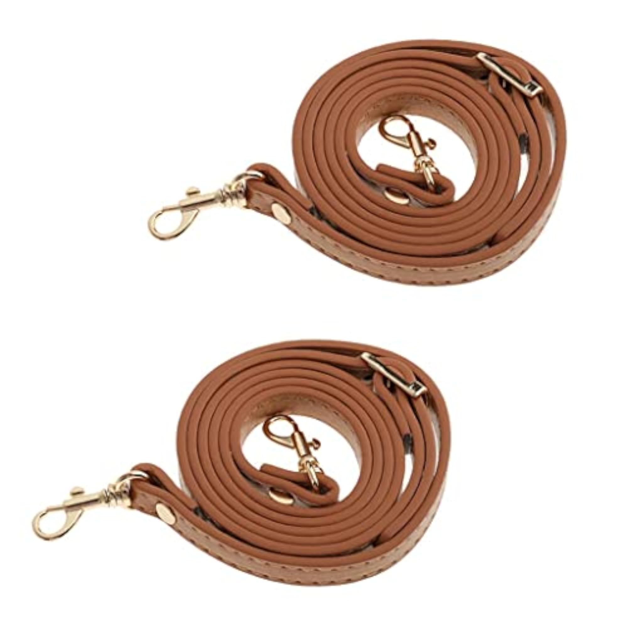 2pcs Khaki Adjustable Handbag Strap Set